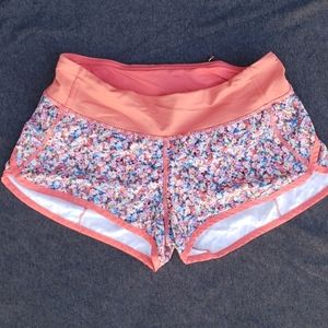 Lululemon speed shorts floral